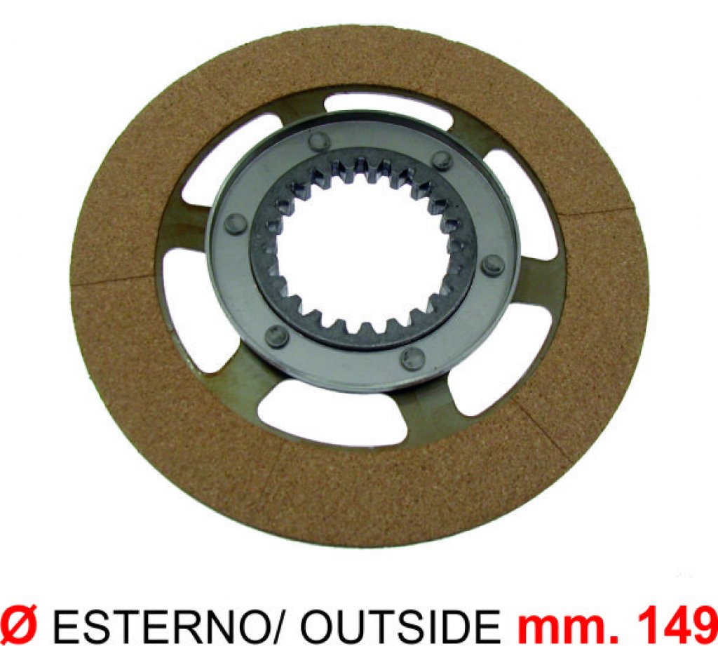 Clutch disc with cup (separate lubrication) for Ape 220 MP P602-P2-MPV P600-P601 