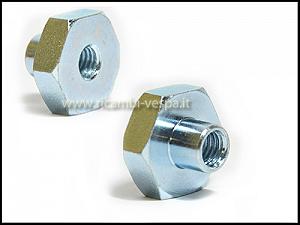 Zinc-plated wheel fastening nut (M8 with 22 key) 