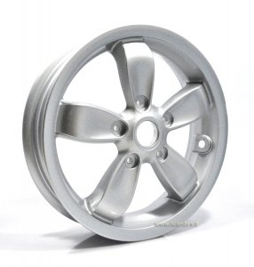 Front wheel Piaggio silver gray 2.50-11 &quot;5 spokes for Vespa 50-125-150 Primavera 2 &#x2F; 4T 