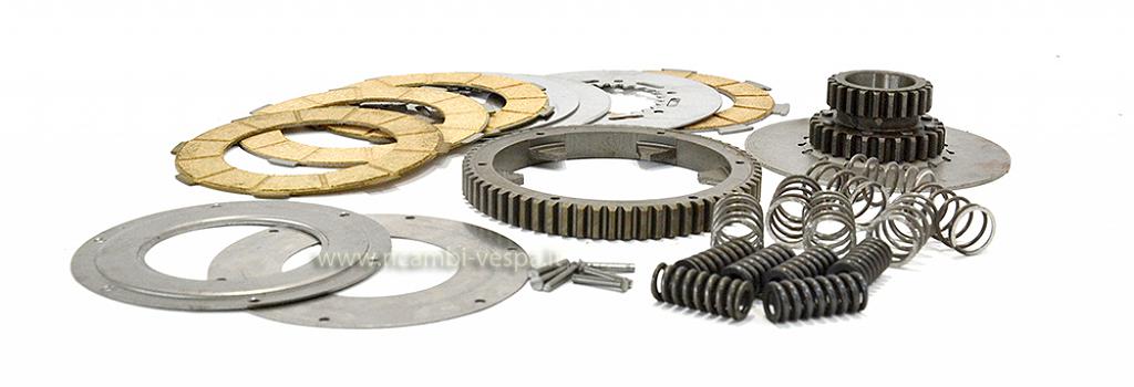 Clutch kit with cush drive, discs and springs 