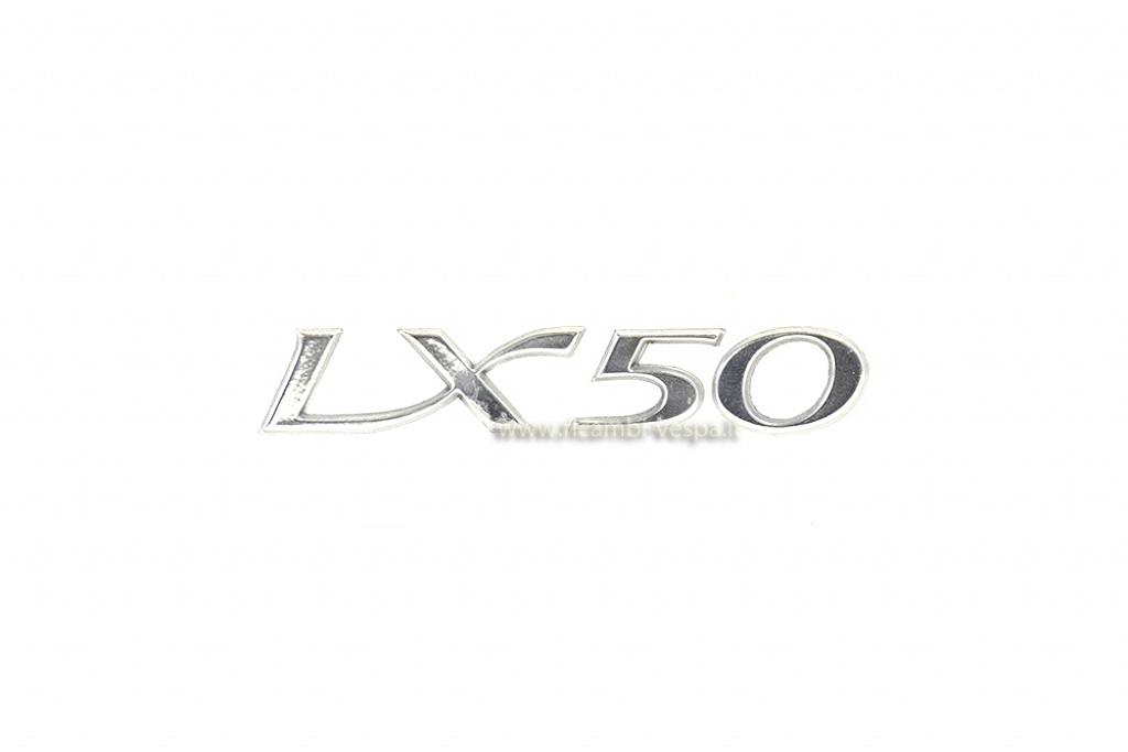 Right panel chromium plated LX 50 badge 