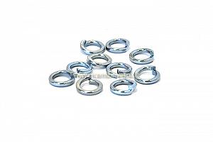 Grower washers kit, zinc plated, 8 mm, reduced outside diameter 