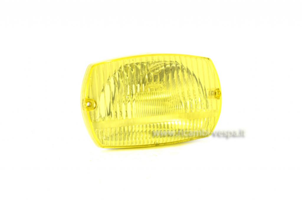 Complete headlight unit with yellow lens 