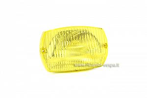 Complete headlight unit with yellow lens 