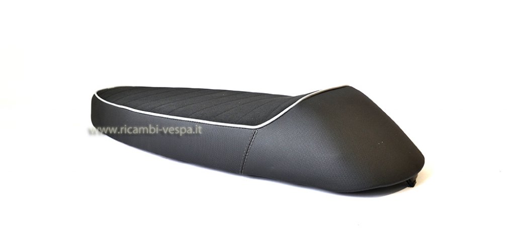 Complete sport seat black color for Vespa 80/125/150/200 VNB-VBB-VBA-Super-Sprint-GT-GTR-GL-PX 