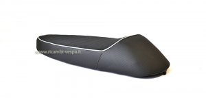 Complete sport seat black color for Vespa 80&#x2F;125&#x2F;150&#x2F;200 VNB-VBB-VBA-Super-Sprint-GT-GTR-GL-PX 