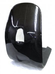 Carbon shield and footboard for Vespa 50&#x2F;90 SS 