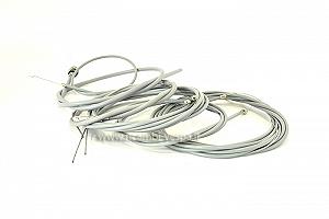 Complete kit of gear cables including rear brake cable with eye 