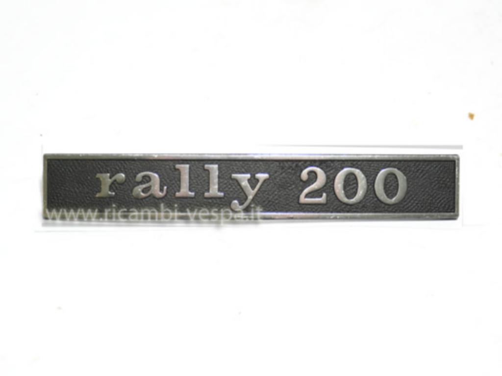 Nameplate Rally 200 