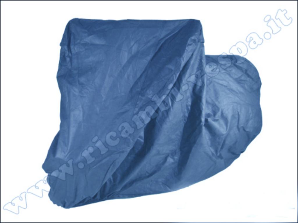 Vespa external cover cloth, made of transpirant light blue fabric 