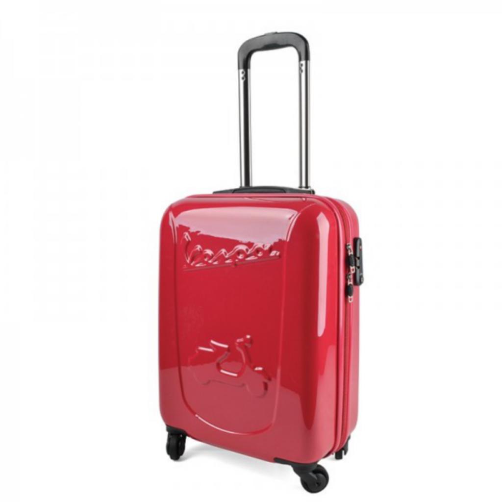 Vespa red legshied trolley case 