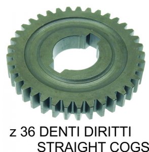 Elongated straight tooth wheel z36 for Piaggio Ciao Bravo SI 