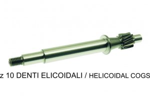 Reinforced gear shaft z10 helical teeth for Piaggio Ciao Bravo SI 