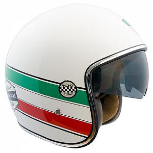 Jet helmet 133I ITALIA WHITE METAL 
