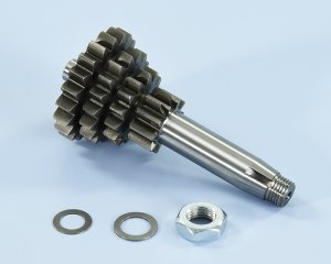 Polini gear shaft 4 Speed (Z 10-14-17-20) for Vespa 50-90-125 Primavera / ET3 / PK 