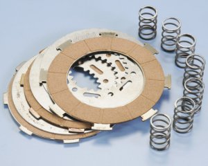 Clutch discs kit 4 discs 7 Polini springs for Vespa 200 Rally-PX-Cosa 