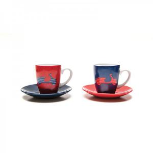 Set of 2 Vespa coffeee cups - Vespa Servizio 