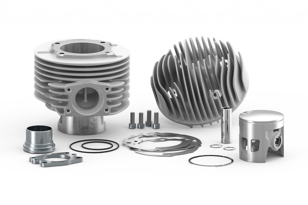 Malossi MHR CVF2 complete cylinder kit in aluminum (177 cc) for Vespa 125/150 Sprint V-GTR-TS-PX 