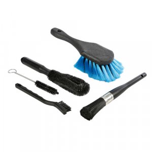 Pro-Clean, set 5 spazzole multiuso per il lavaggio e la pulizia di auto, moto, ciclo 