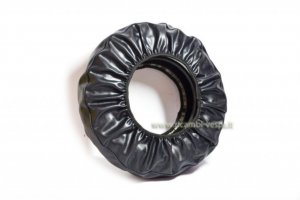 Spare wheel cover open in black color (10 inches) for Vespa 50/125/150 Special-GT-GTR-Sprint-GL 