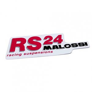 Malossi RS24racing suspensions 144x45mm sticker 