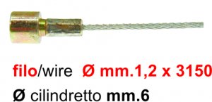 Accelerator cable for Ape 601 