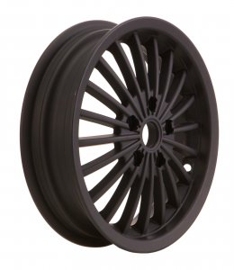 Front and rear wheel rim SIP in black aluminum for Vespa 125/200/300 GTS-GT-GTS Super 