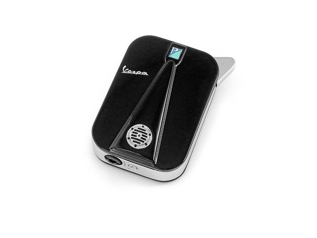 Black rechargeable lighter (similar to the Vespa front body ) 