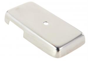 Polished stainless steel light indicator switch cover 