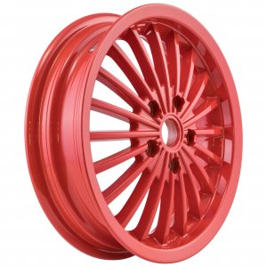 Front and rear SIP wheel rim in red aluminum for Vespa 125/200/300 GTS-GT-GTS Super 