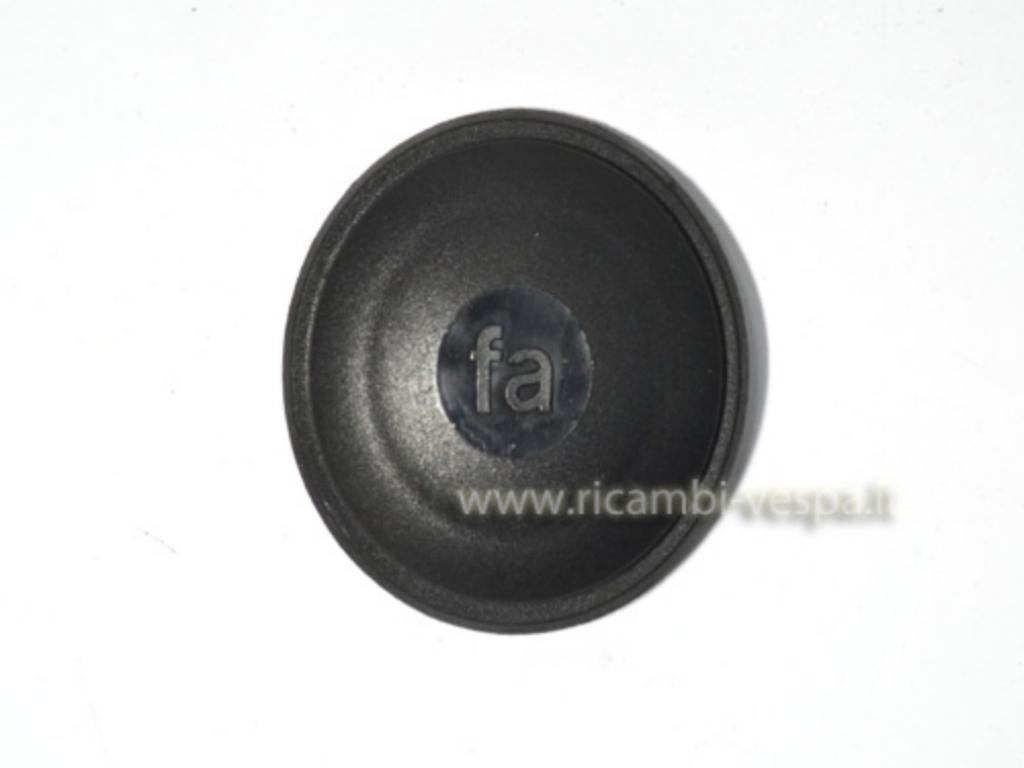 Black stud cover nut made of plastic 