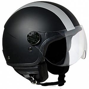 Open face Airoh Compact blue shield helmet 