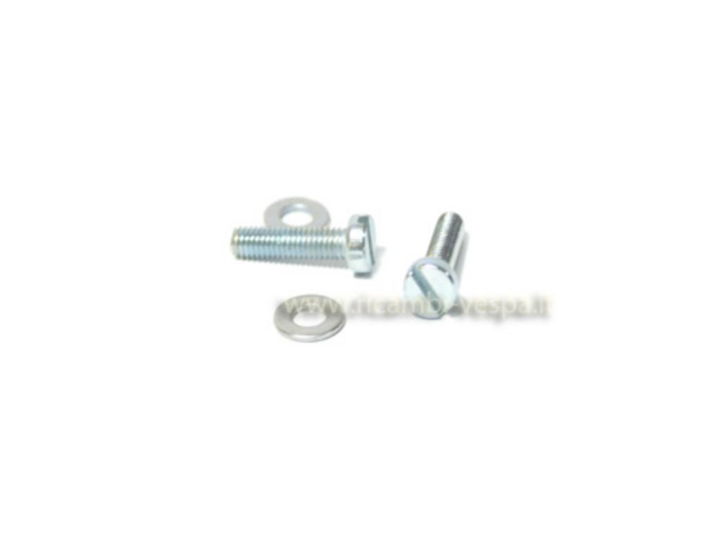Pair of zinc-plated screws trim switch stop fastening 