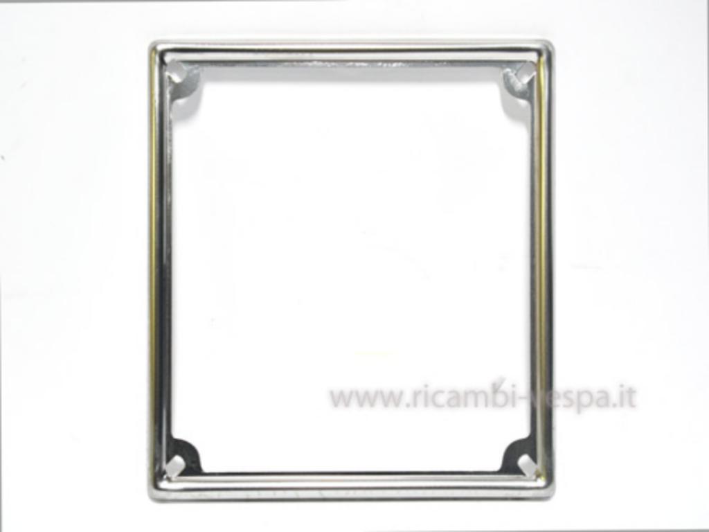 Chromed frame plate 