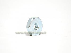 Nickel-plated wheel fastening nut M 10X22 