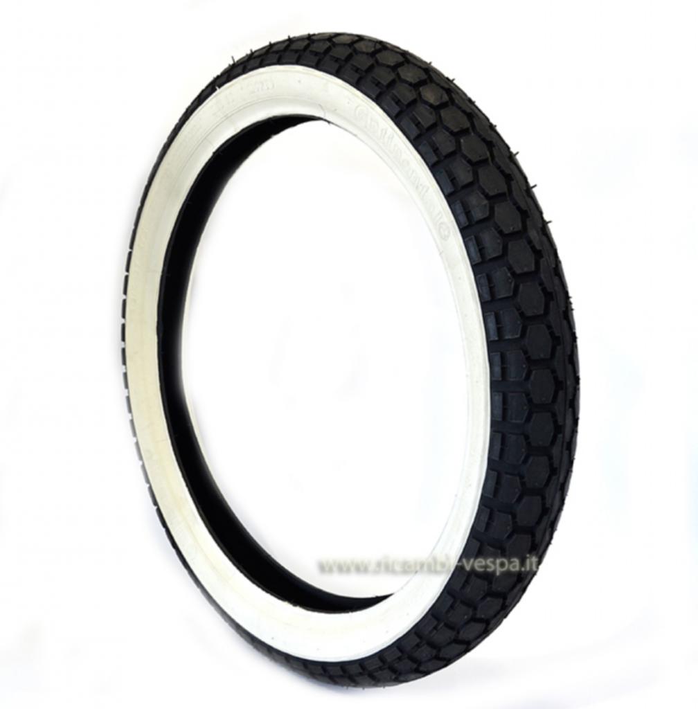 Continental tyre with white stripe MC 47J B (2 3/4-17) 