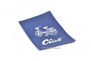 Blue document holder with screen printing for Piaggio Ciao 