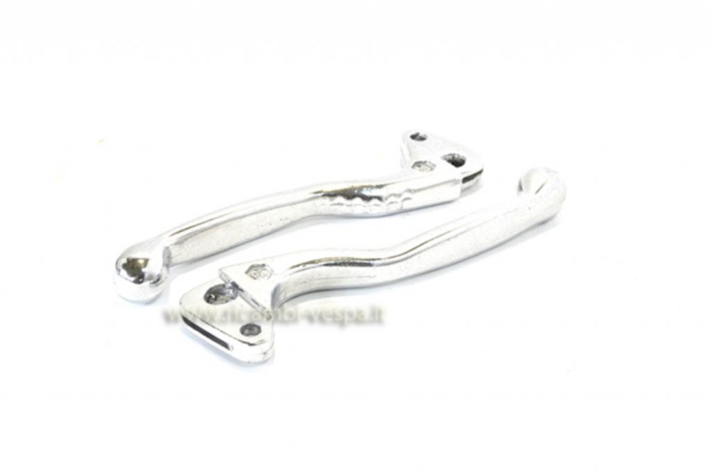 Polished aluminium clutch and brake levers 