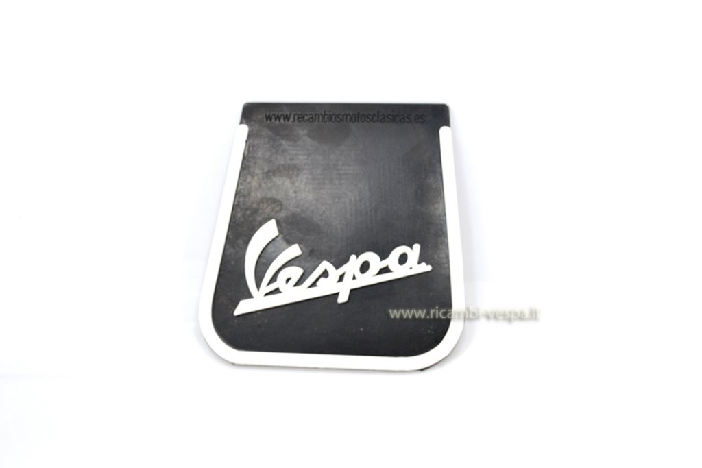 Black mud flap with Vespa logo 