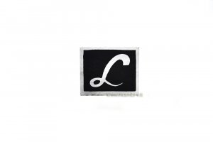 Front fender adhesive plate &quot;L&quot; on satin aluminum sheet for Ciao Lusso 