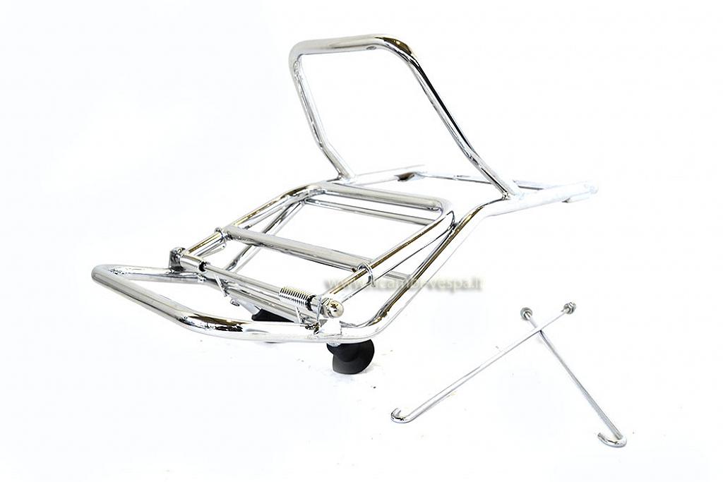 Chrome plated rear luggage carrier 