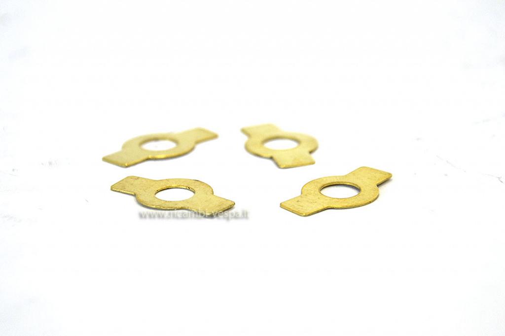 Kit of brass securing washers for crankcase nuts  (4 pcs) 