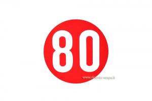 80 Km/h 60's vintage sticker 