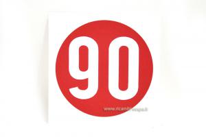 90 Km&#x2F;h 60's vintage sticker 