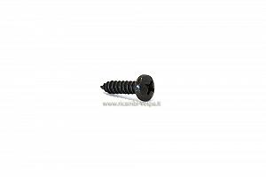 Self tapping burnished screw to secure mat 