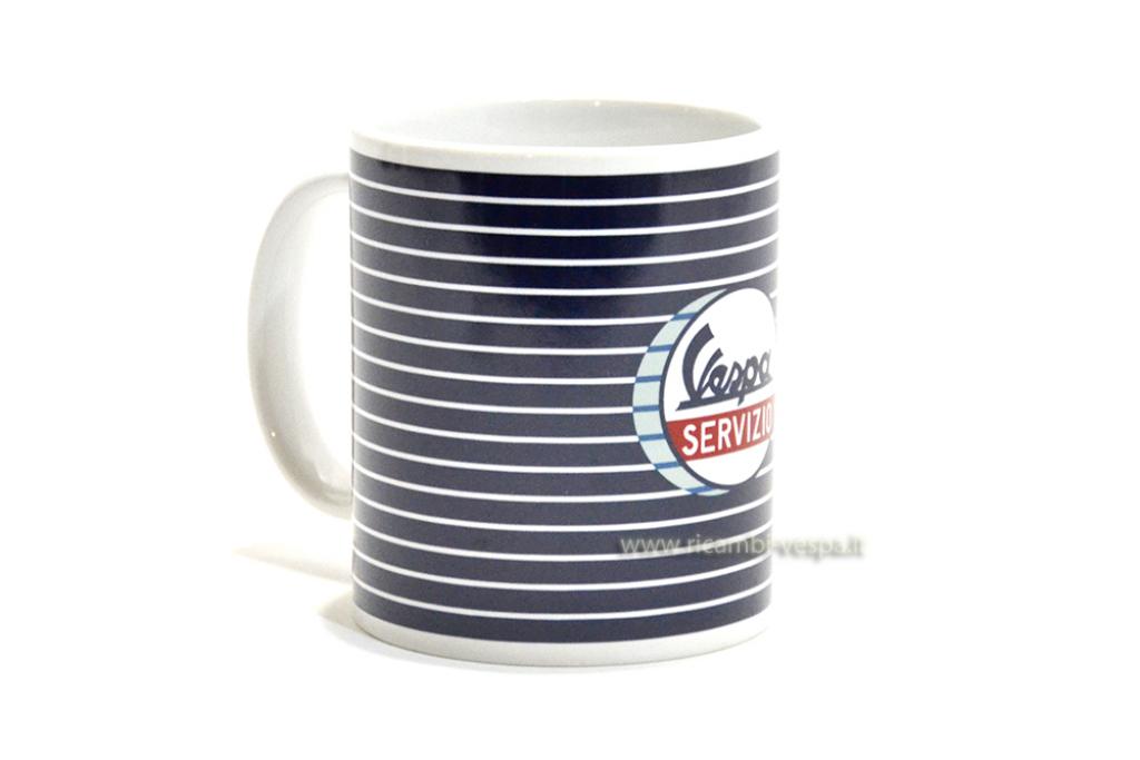 Blue mug "Vespa servizio" 