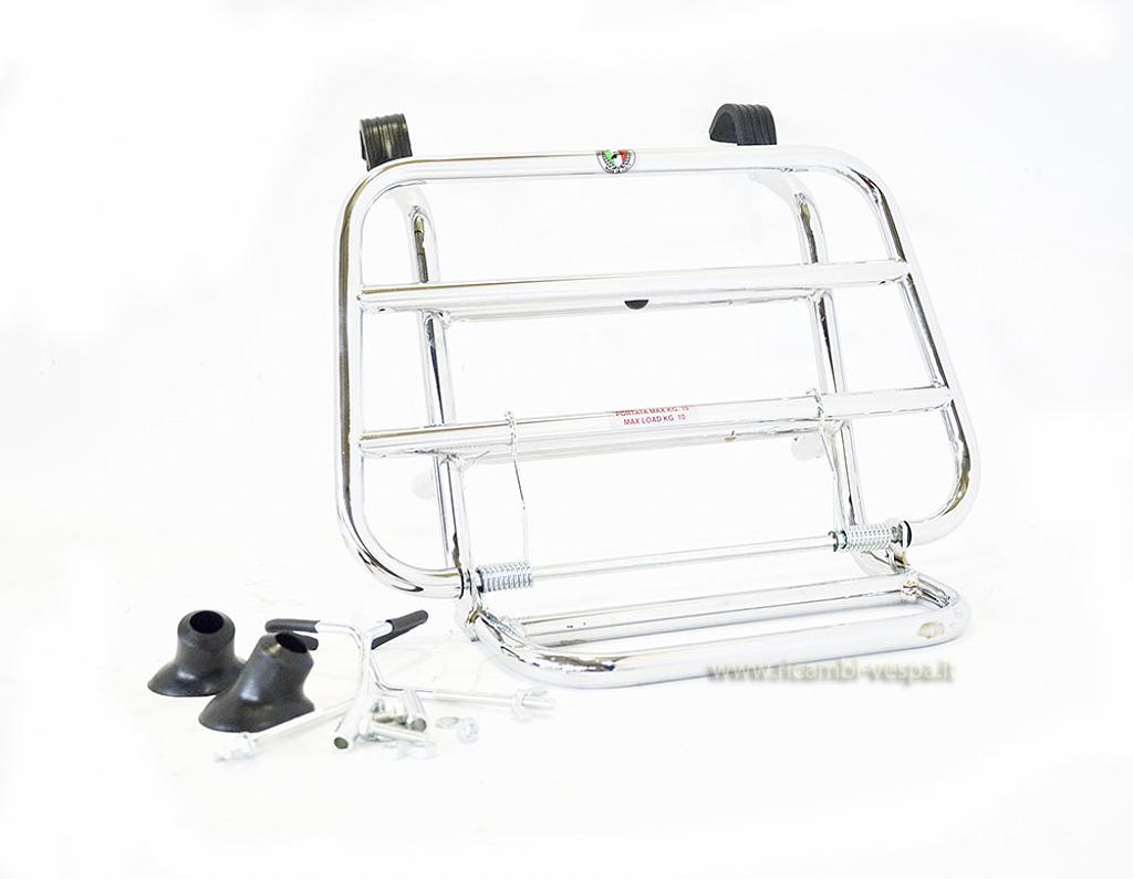 Chrome plated front luggage carrier 