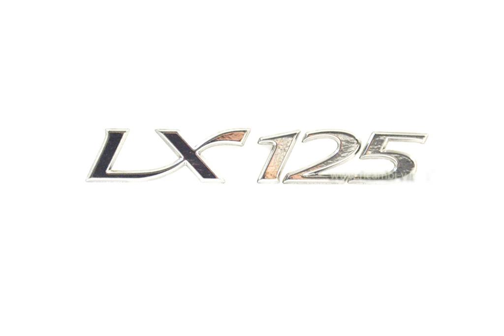 Chrome plated "LX125" plate 