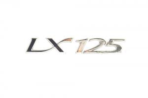 Chrome plated &quot;LX125&quot; plate 