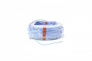 Blue silicone-rubber coated electric wire for stators and other elements 